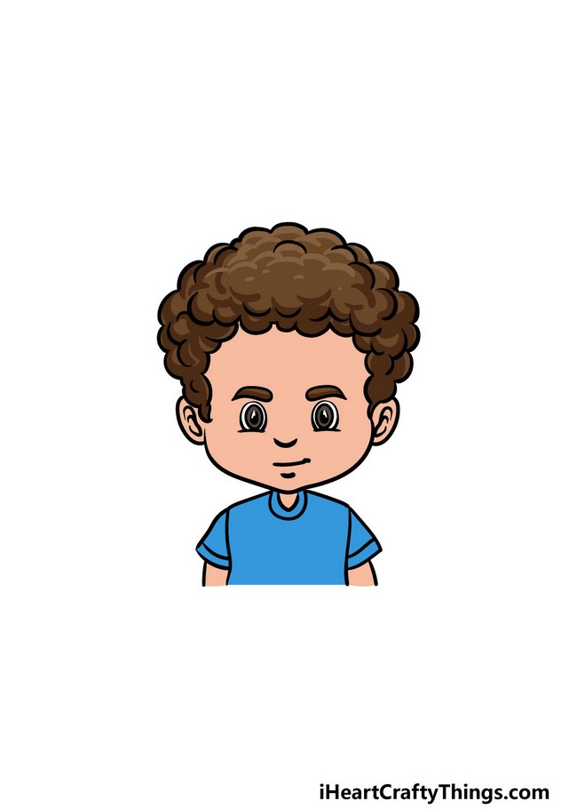  How To Draw Curly Male Hair