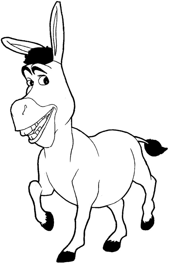 How To Draw Donkey From Shrek With Easy Step By Step Drawing