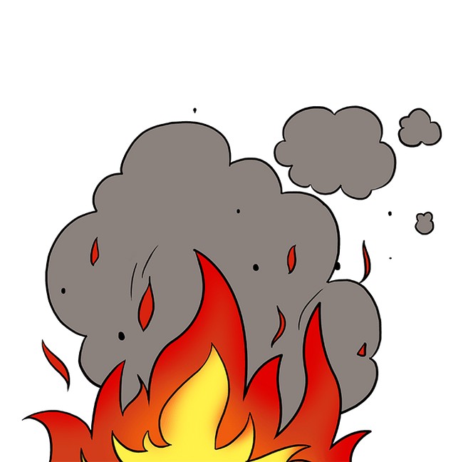 How To Draw Flames And Smoke
