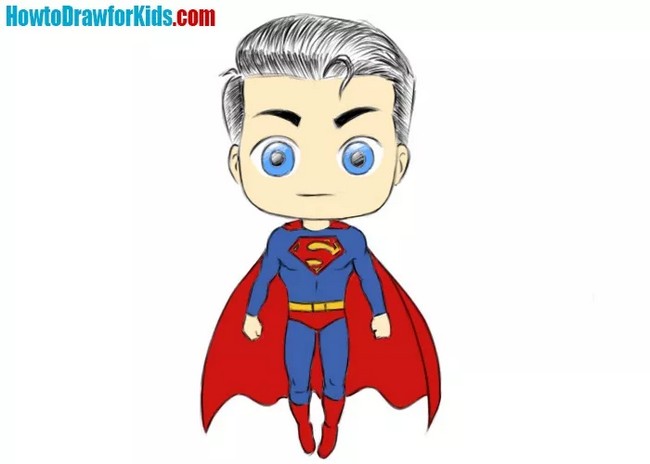 How To Draw Superman For Kids