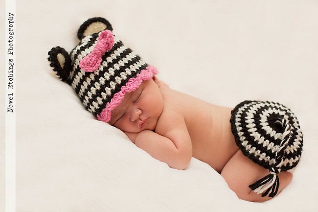 Crochet Zebra Baby Prop Pattern