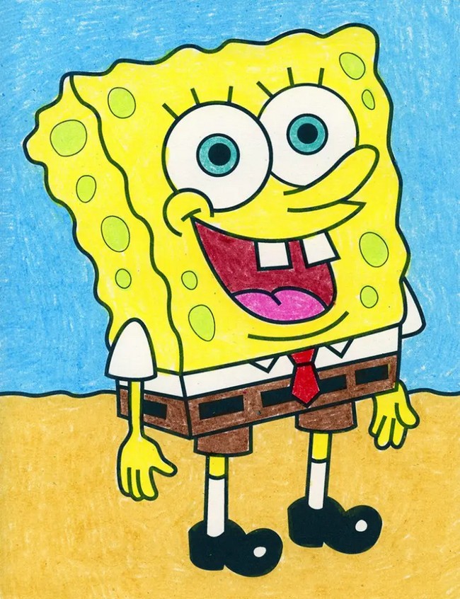 Easy How to Draw SpongeBob SquarePants