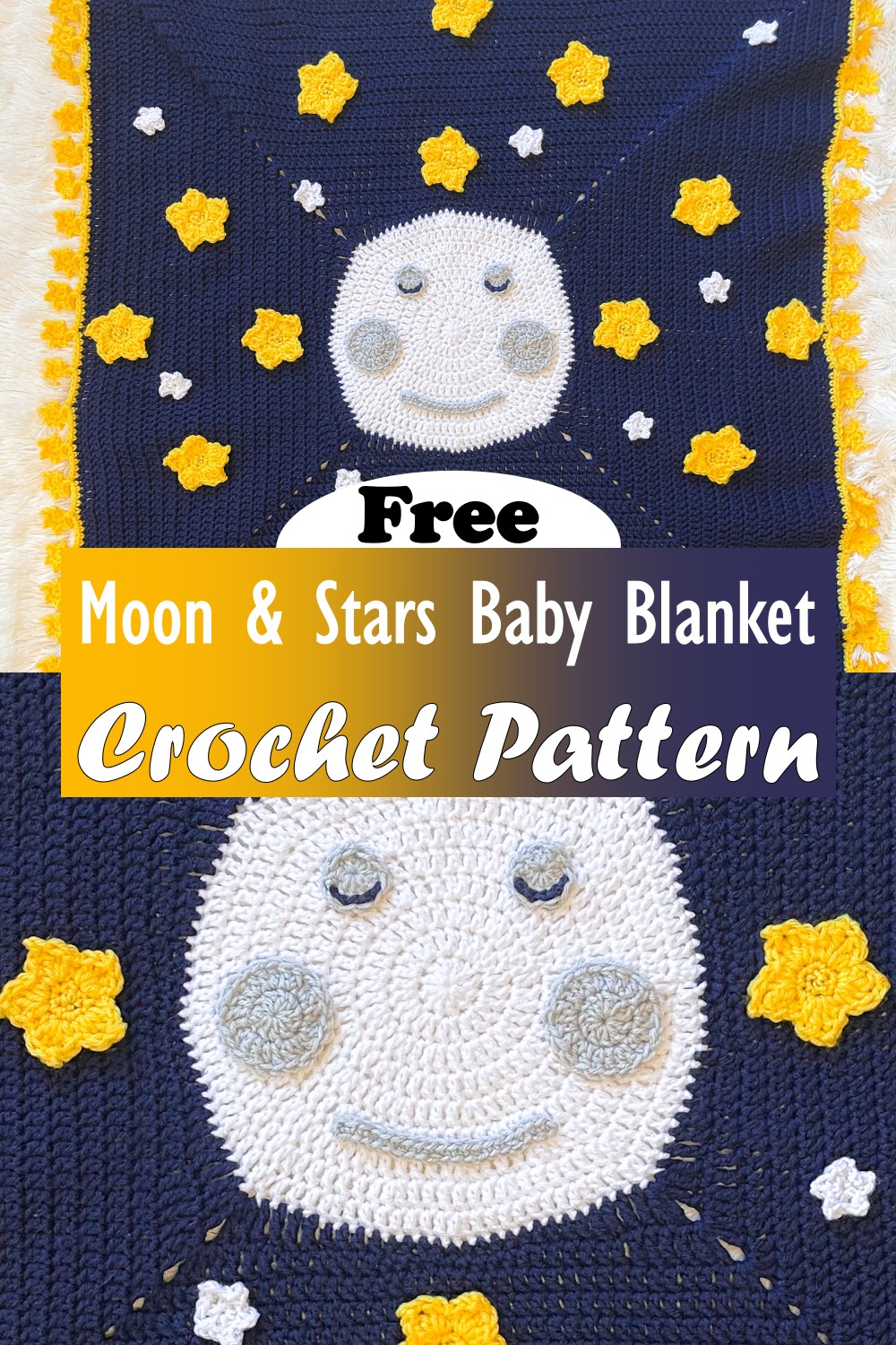 Moon & Stars Baby Blanket