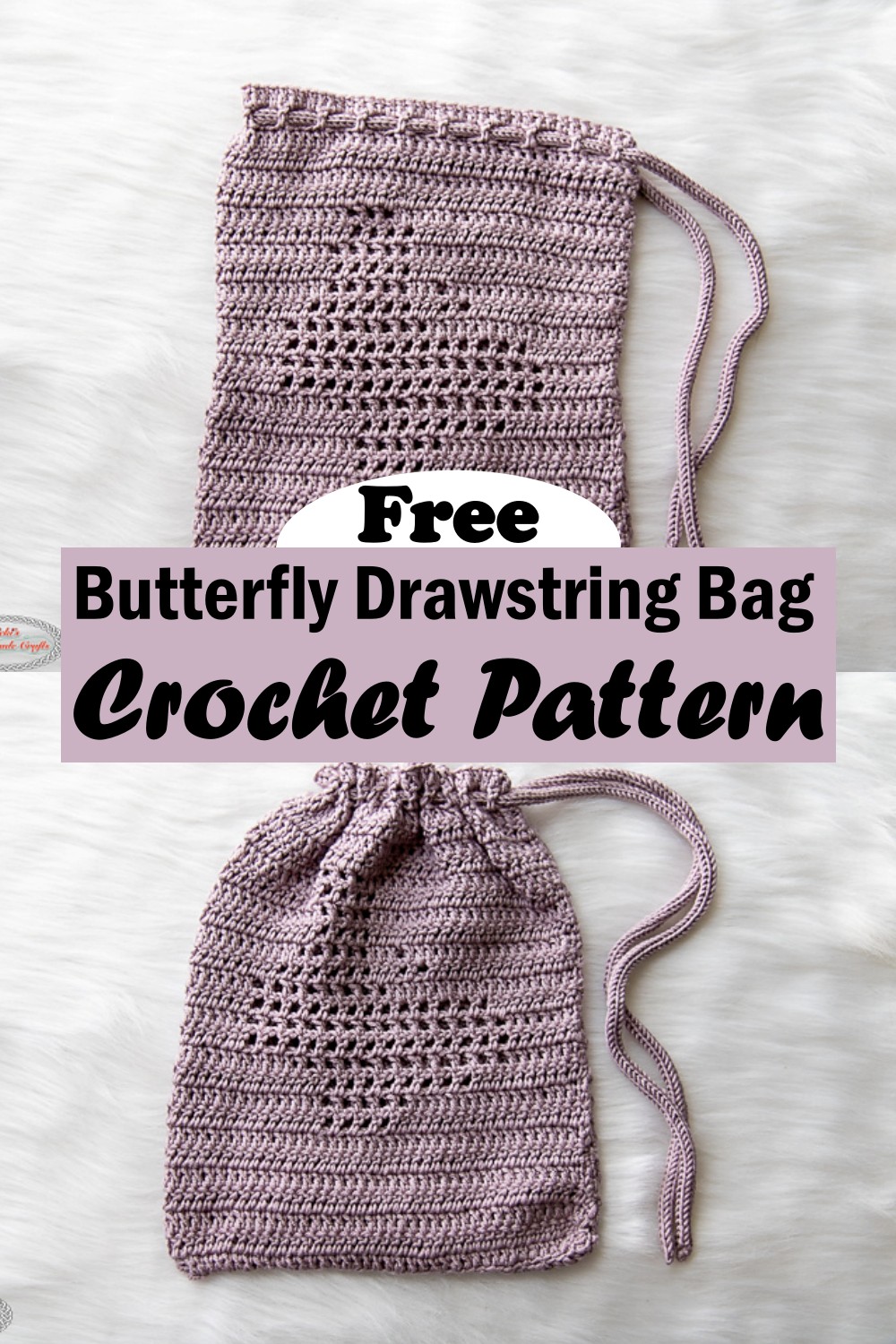 Butterfly Drawstring Bag