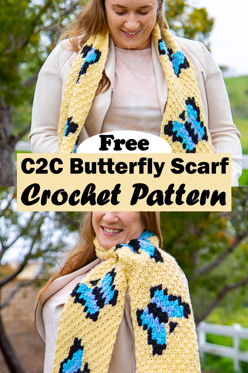 C2C Butterfly Scarf