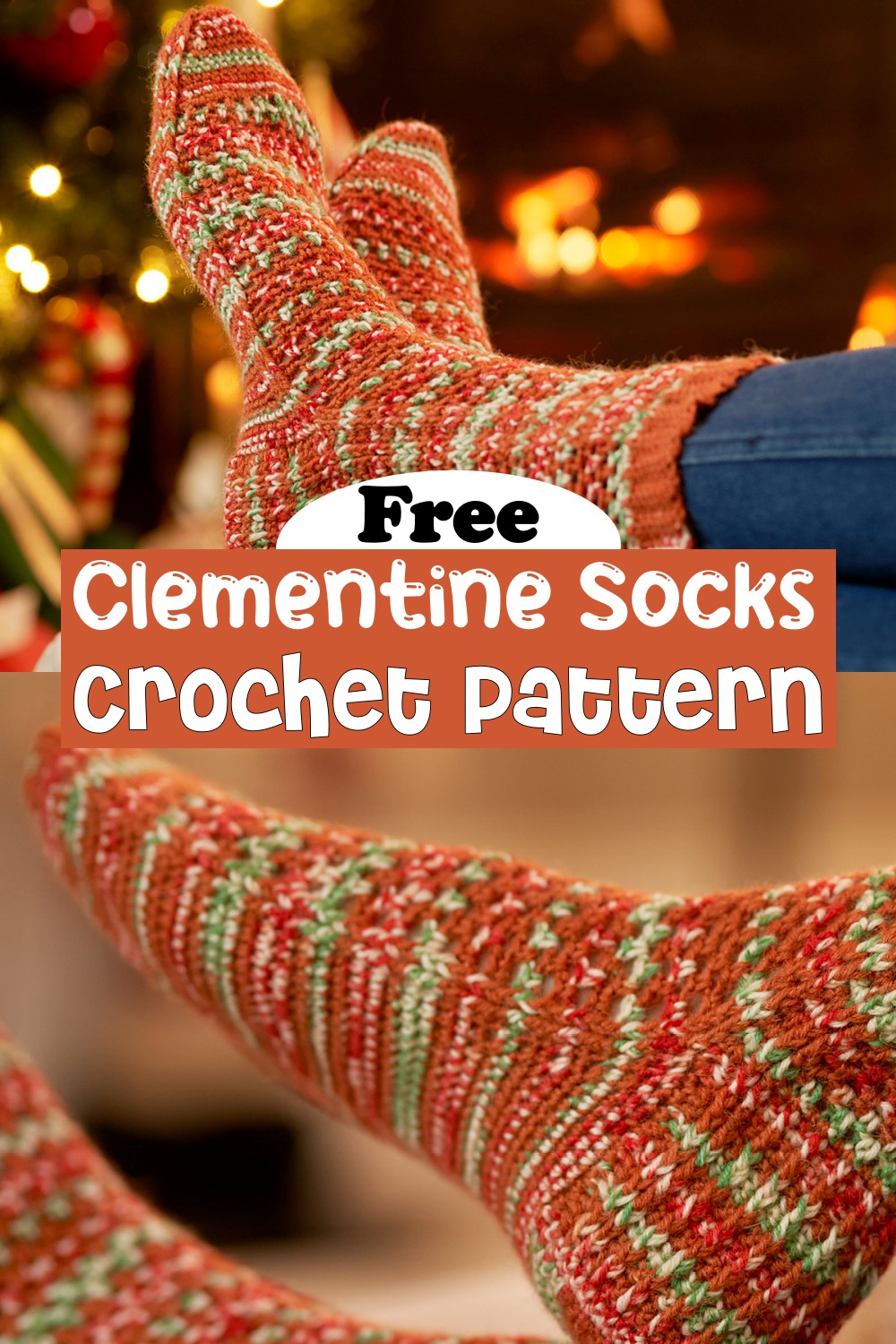 Clementine Crochet Socks