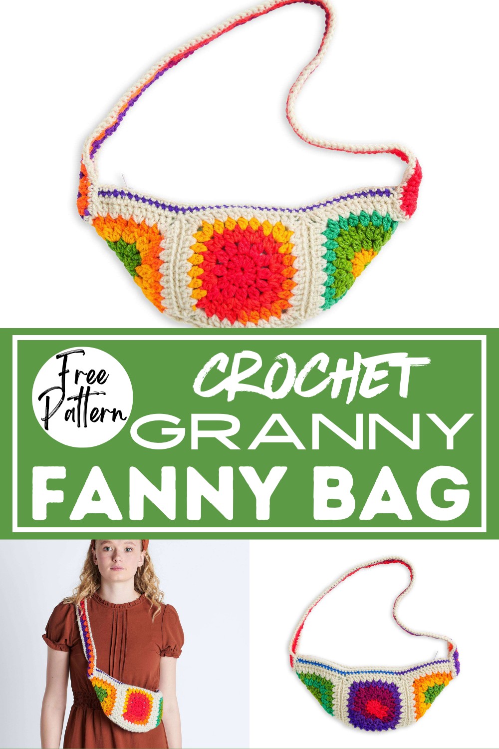 Crochet Granny Fanny Bag