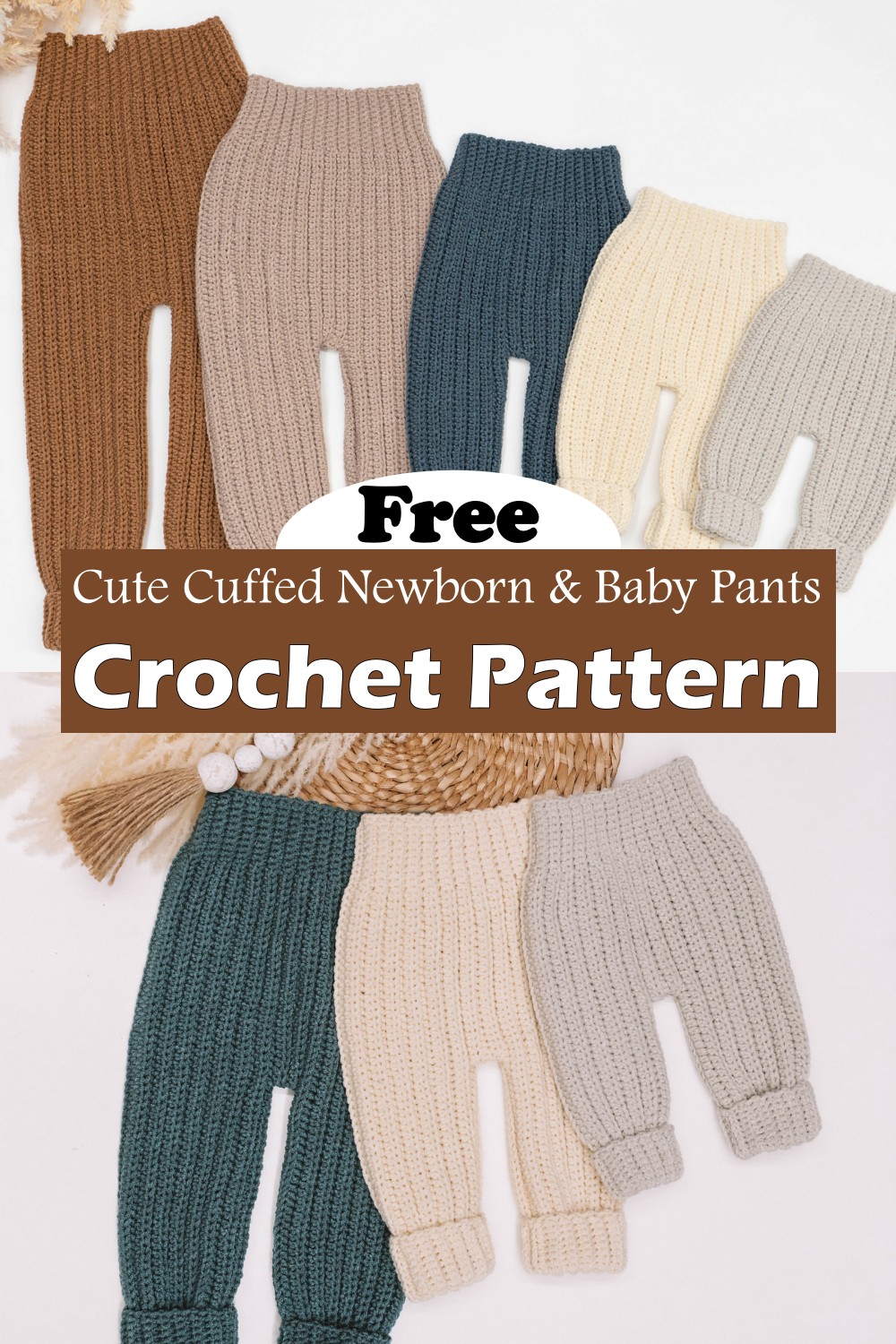 Cute Cuffed Newborn & Baby Pants