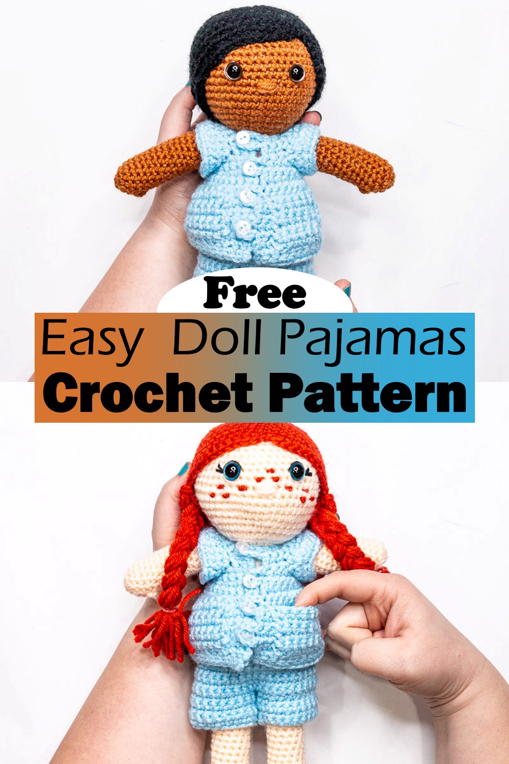Easy Crochet Doll Pajamas