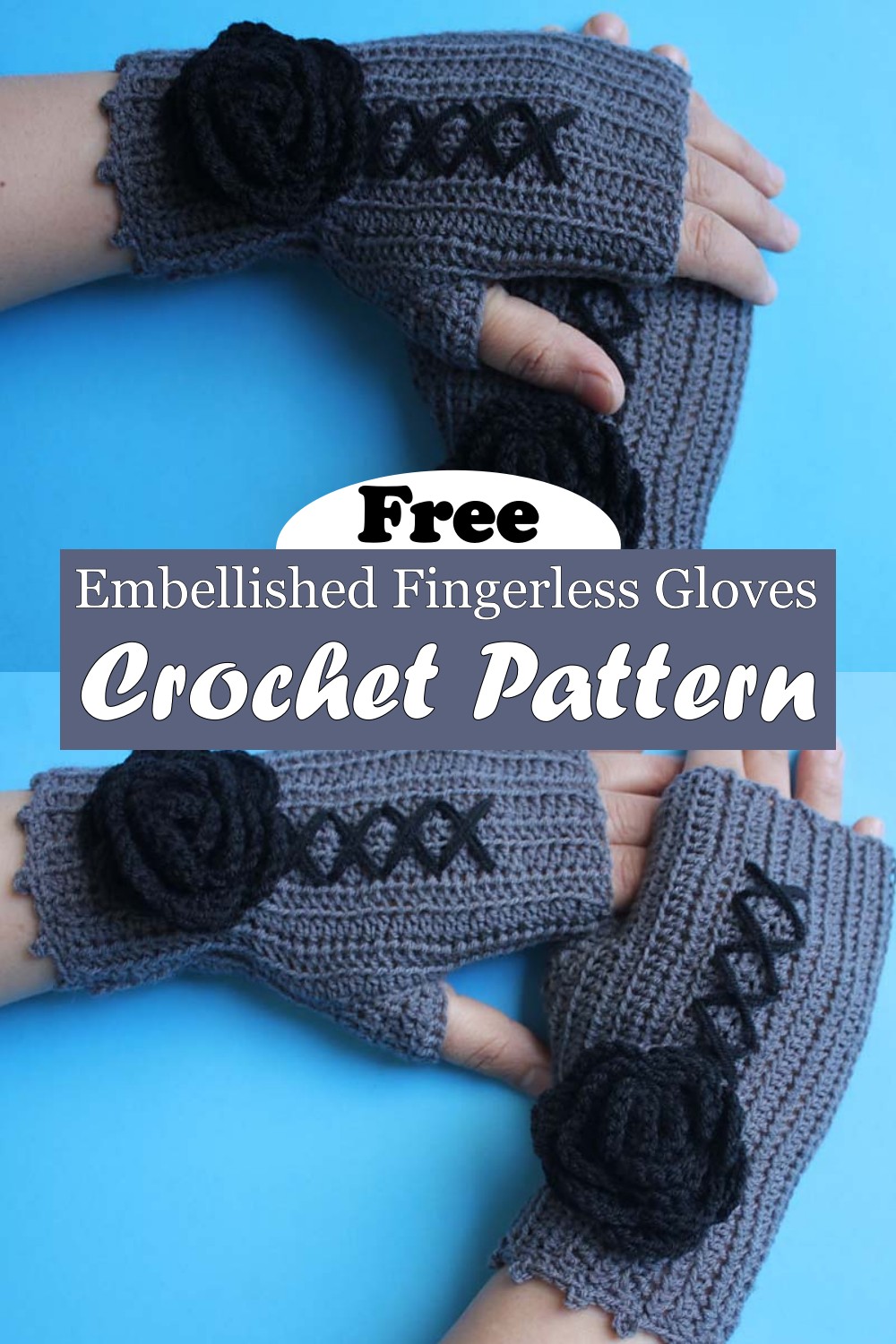 Embellished Fingerless Gloves