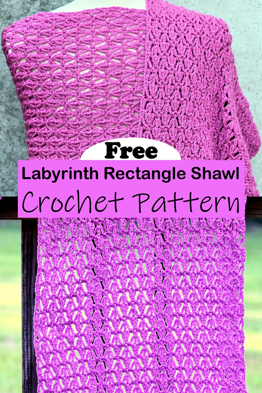 Labyrinth Rectangle Shawl