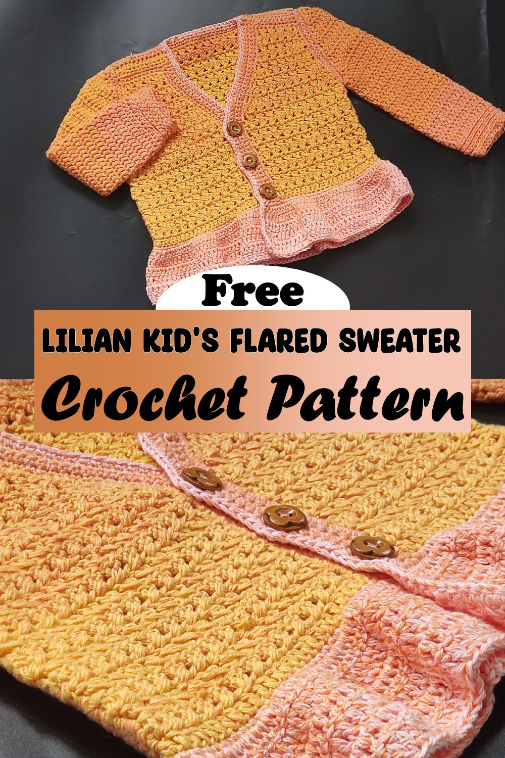 Easy Crochet Baby Sweater 