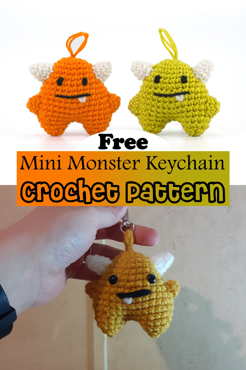 Mini Monster Keychain