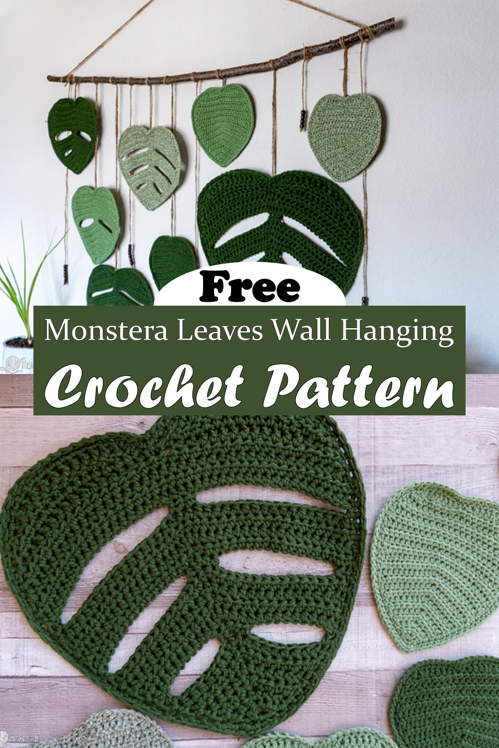 Monstera Leaves Wall Hanging
