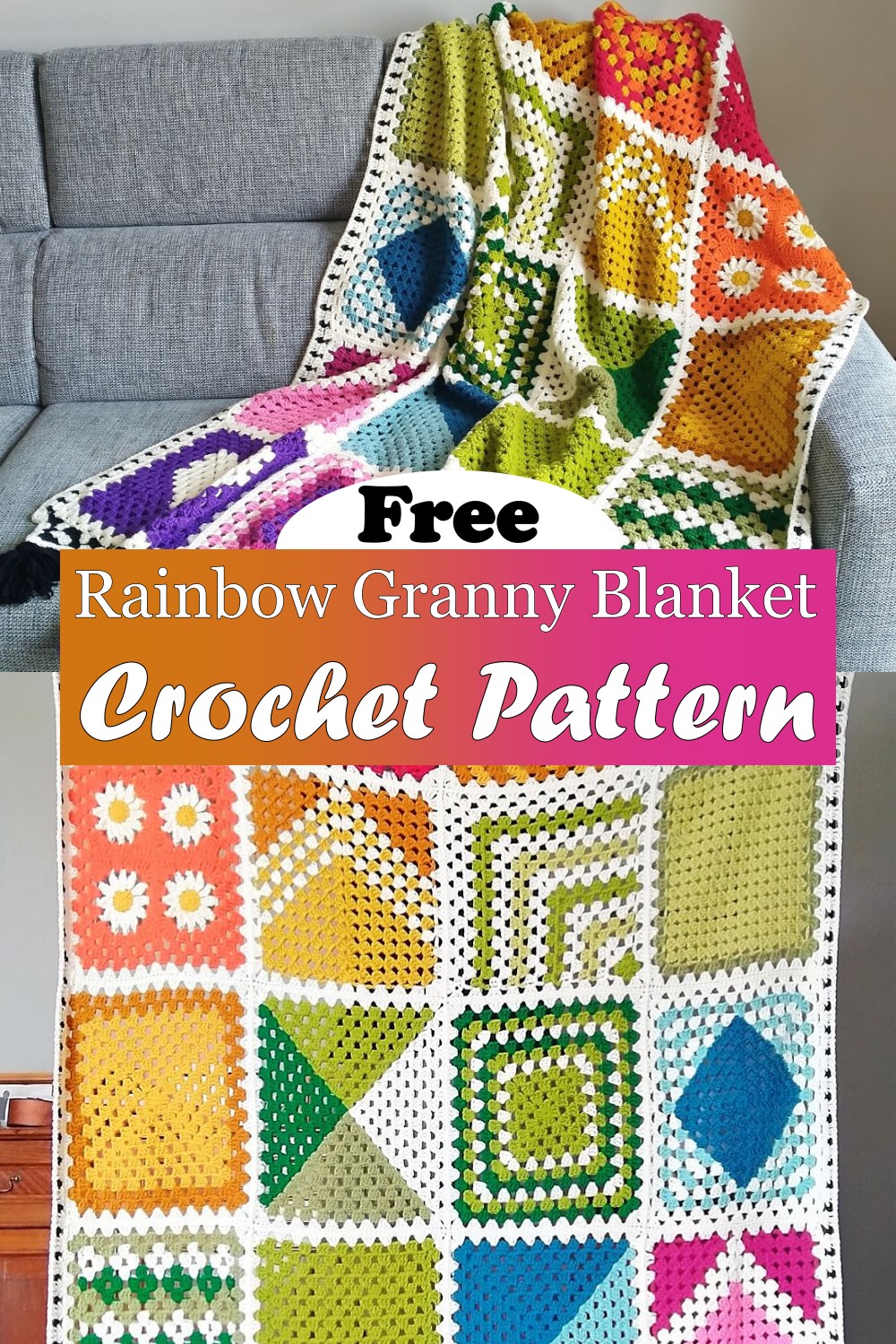 Rainbow Granny Blanket