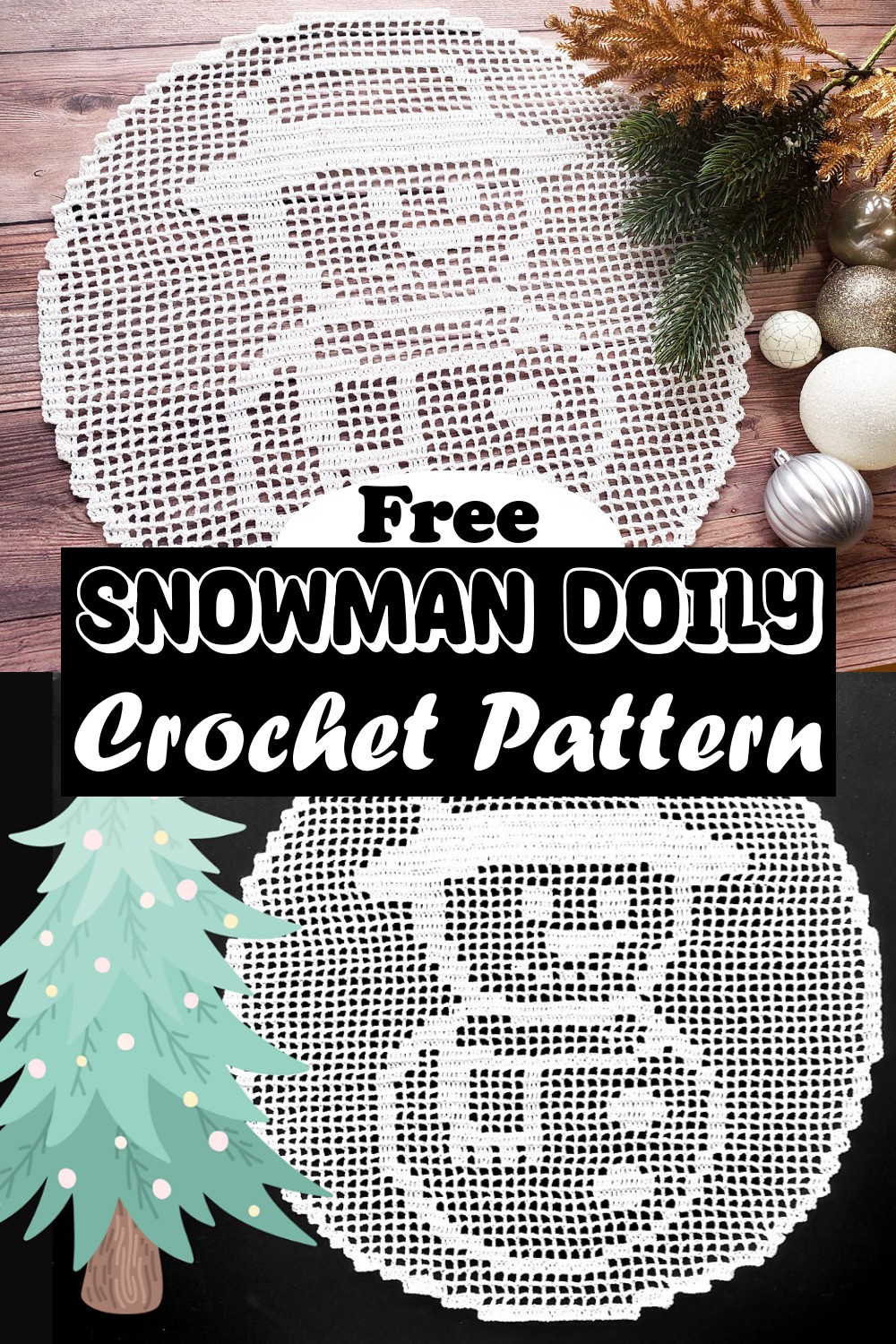 Snowman Doily