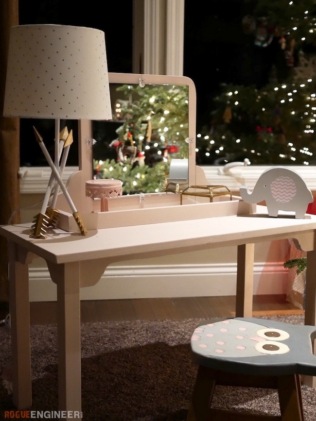 DIY Makeup Vanity Table For Kids