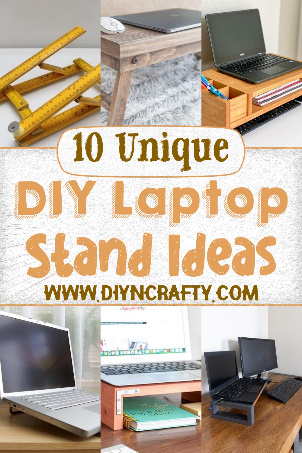 10 Unique & Easy DIY Laptop Stand Ideas