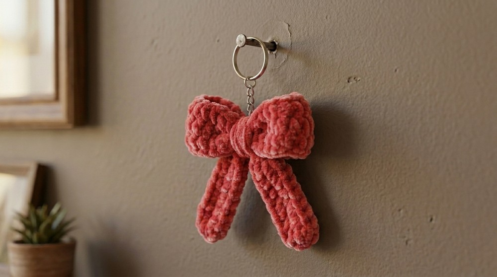 Beginner Friendly Bow Tutorial Easy Crochet Keychain 2
