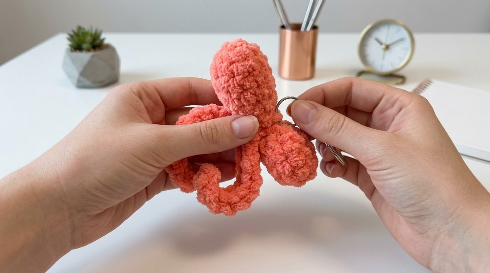 Beginner Friendly Bow Tutorial Easy Crochet Keychain 6